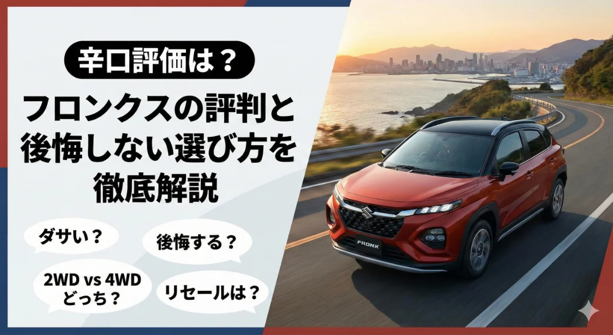 辛口評価は?フロンクスの評判と後悔しない選び方を徹底解説