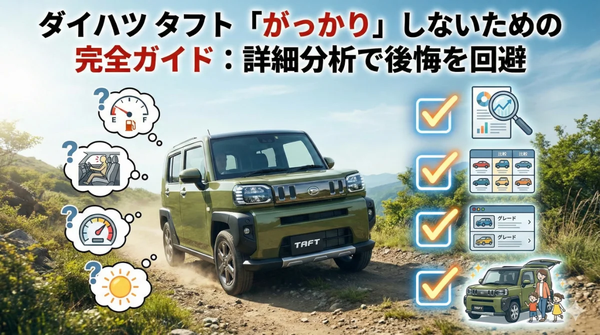 ダイハツ タフト「がっかり」しないための完全ガイド