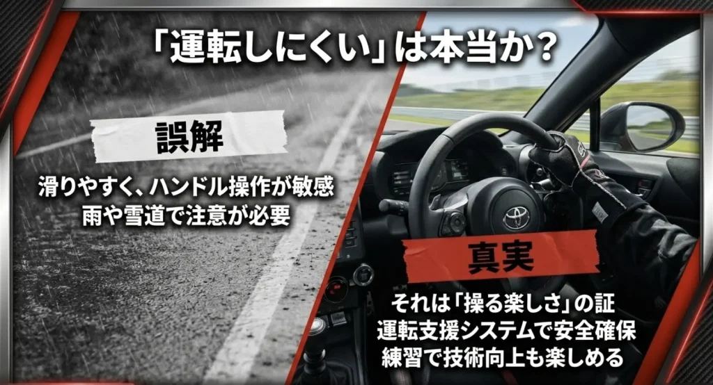 「運転しにくい」は本当か GR86の運転の難しさは誤解?「操る楽しさ」と安全機能についての解説