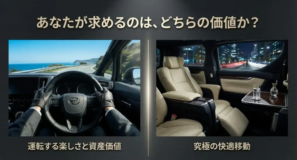 ヴェルファイア 新型エルグランド 比較 走りの快感 vs 静粛性
