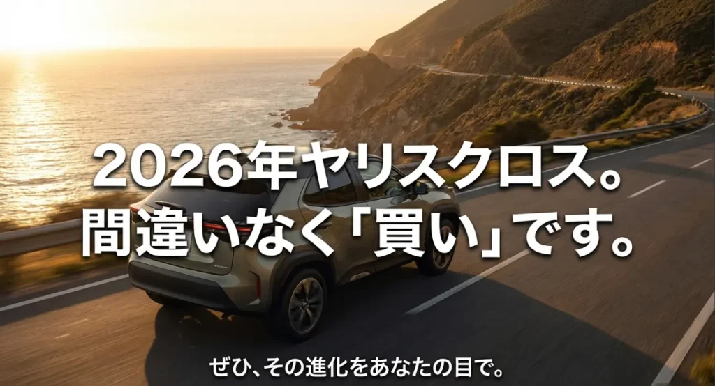 進化を遂げた2026年型ヤリスクロスは間違いなく買いの1台