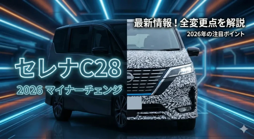 セレナC28マイナーチェンジ最新情報！2026年の全変更点を解説